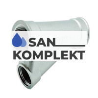 Тройник косой 1/2*1 для гильзы под погружной датчик температуры 1/2*1/2 TIM TDS042N