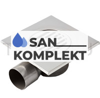 Трап из нежарвеющей стали с горизонтальным выпуском 10см*10см TIM BAD021002