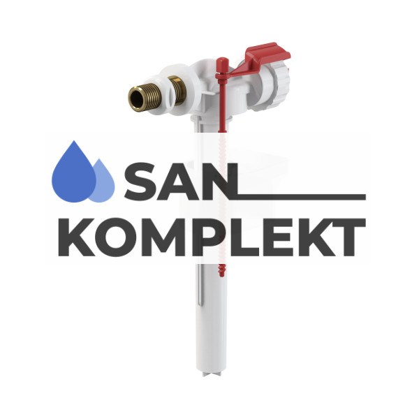 Впускной механизм 3/8 латунный боковой подвод AlcaPlast A16-1