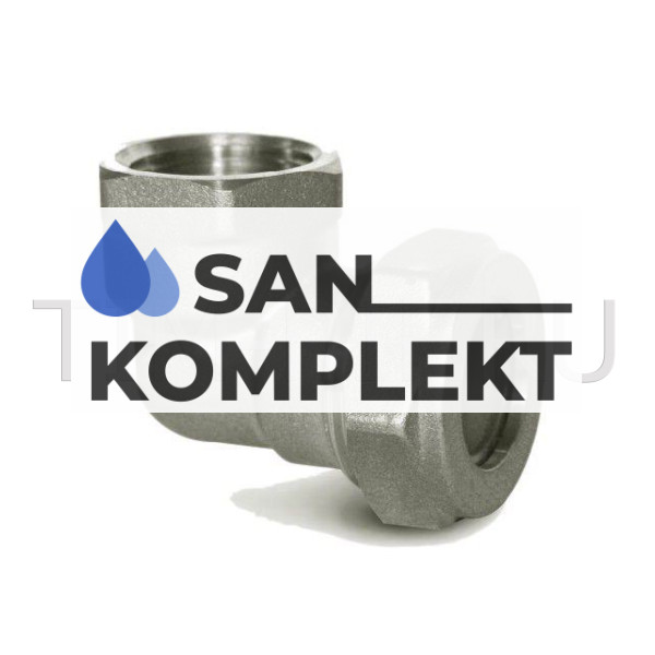 Угольник ДУ 15*1/2 труба-вн. резьба (никелированный) TIM ZTI.622.001504N