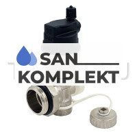 Регулируемый концевой фитинг ДУ-1с дренажным вентилем автоматический воздухоотводчик TIM M316-4