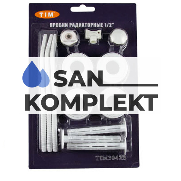 Пробки радиаторные с 3-я кронштейнами 3/4" TIM TIM3043B