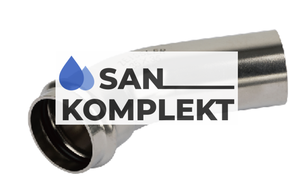 Однораструбный пресс-угольник 45° из нержавеющей стали 54*54 TIM ZTI.558.005454