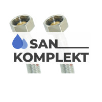 Гибкая подводка для воды 1/2 г-г,с PVC покрытием, 100см TIM C66-10