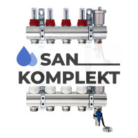 Коллекторная группа 1&quot;, 4 хода латунный корпус без кранов TIM KC004
