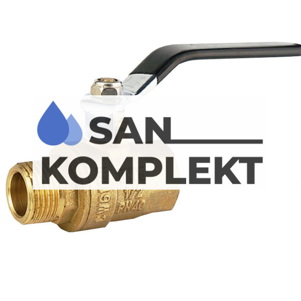 Кран шаровой латунный  11/2" г-ш рычаг TIM DE1211