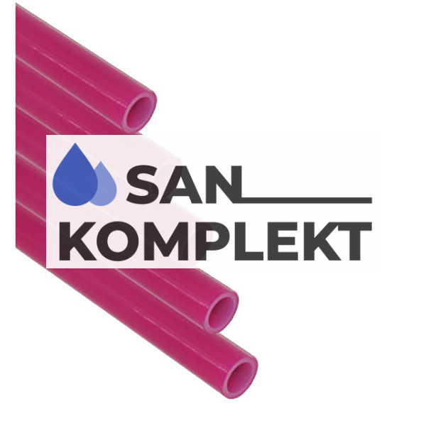 Труба PEX-b Ø 16*2.2 Pink с кислородным барьером TIM TPEX1622-200 Pink