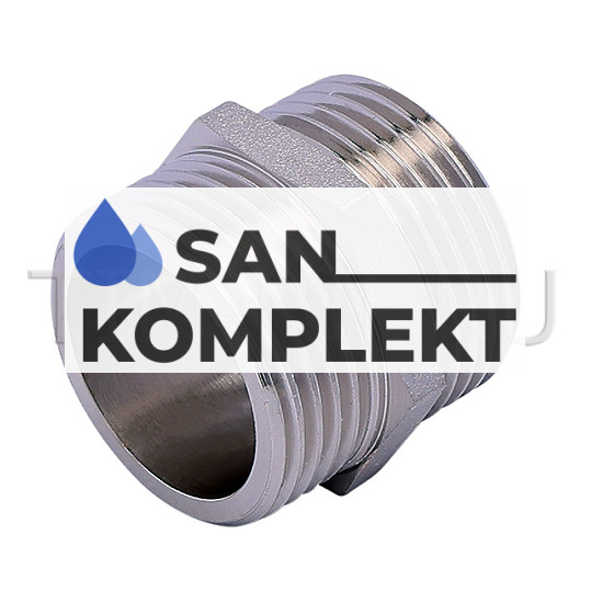 Ниппель 1/2 ш/ш никелированный ZEISSLER ZSr.161.0104