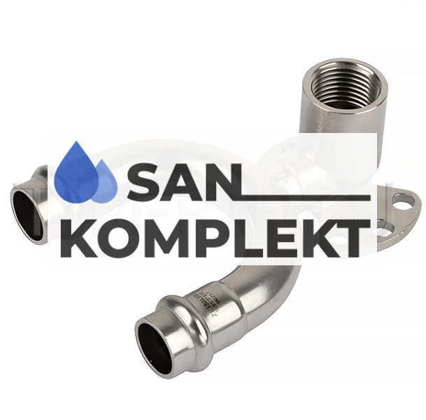 Пресс-водорозетка проходная 15*1/2 TIM ZTI.554.150415D