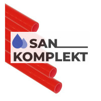 Труба PEX-b Ø 16*2.0 Red с кислородным барьером TIM TPER 1620-200 Red