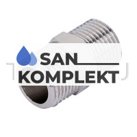 Ниппель усиленный 1/2 ш/ш никелированный ZEISSLER ZSr.161.0104A