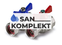 Кран шаровой с накидной гайкой 1 для коллектора TIM M328-4