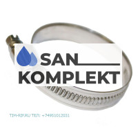 Хомут червячный из нержавеющей стали  32-50мм TIM TM32-50S