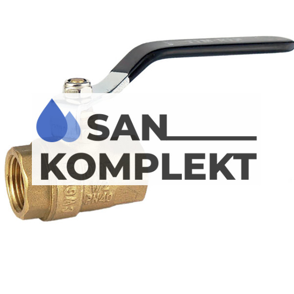 Кран шаровой латунный  11/2" г-г рычаг TIM DE1212