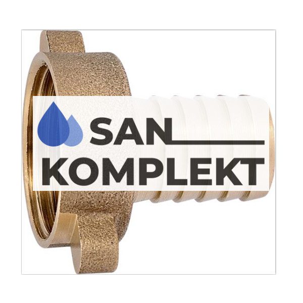 Щтуцер латунный с накидной гайкой 1/2" F x 8 TIM SF02-08A