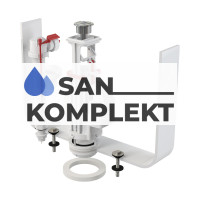 Арматура для унитаза 3/8 с двойной кнопкой AlcaPlast SA08S