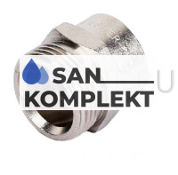 Переходник 1/2 x 3/4 никелированный евроконус ZEISSLER ZSr.161.060405E