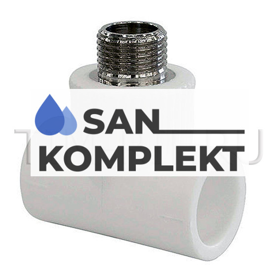 PPR Тройник комбинированный НР T25*1/2M TIM Tpp3034.0.02502s